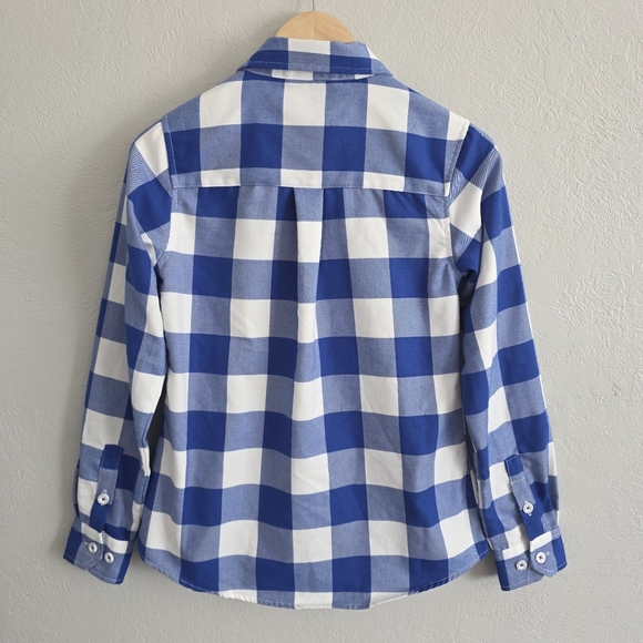 Dixxon Womens The Trestles Flannel Long Sleeve Shirt Blue White Plaid Size Small - Picture 6 of 11